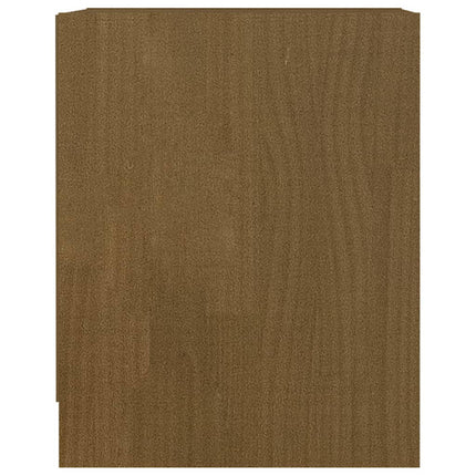 Sängbord 2 st honungsbrun 35,5x33,5x41,5 cm massivt furu