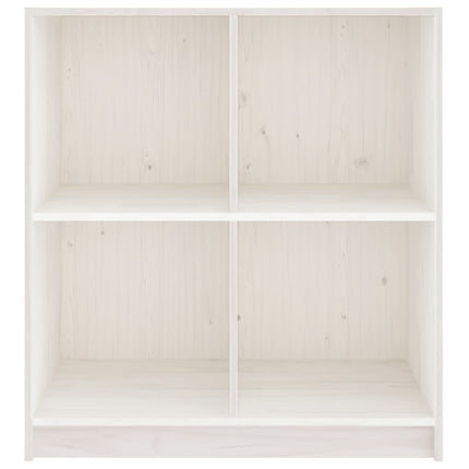 Skänk vit 70x33x76 cm massiv furu