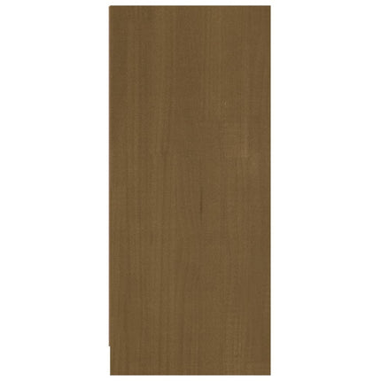Skänk honungsbrun 70x33x76 cm massiv furu