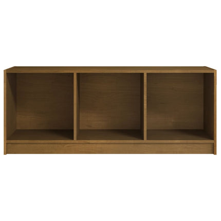 Tv-bänk honungsbrun 104x33x41 cm massiv furu