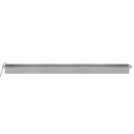 Vattenfall med RGB LED rostfritt stål 108 cm