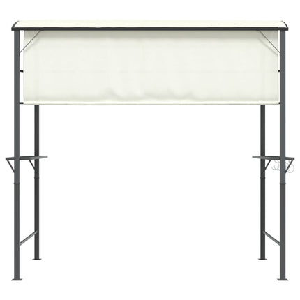 Paviljong med tak 220x110x200 cm gräddvit