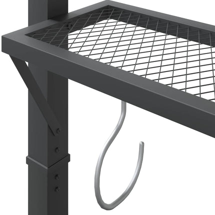 Paviljong med tak 220x110x200 cm antracit
