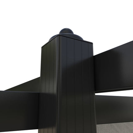 Paviljong med infällbart tak 3x3 m gräddvit
