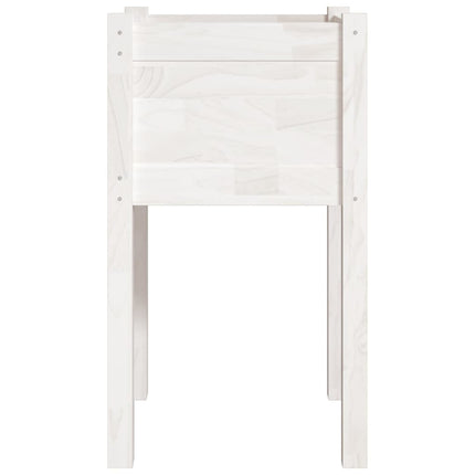 Odlingslådor 2 st vit 40x40x70 cm massiv furu