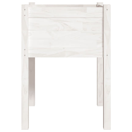 Odlingslåda vit 50x50x70 cm massiv furu