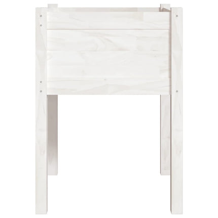 Odlingslådor 2 st vit 50x50x70 cm massiv furu