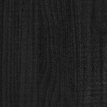 Odlingslådor 2 st svart 70x70x70 cm massiv furu