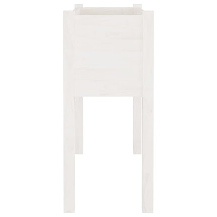 Odlingslådor 2 st vit 70x31x70 cm massiv furu