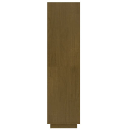 Bokhylla/Rumsavdelare honungsbrun 40x35x135 cm massiv furu