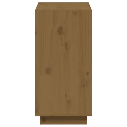 Bokhylla honungsbrun 60x35x71 cm massiv furu