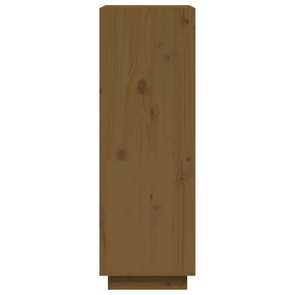Bokhylla/Rumsavdelare honungsbrun 60x35x103 cm massiv furu