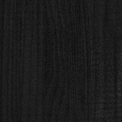 Bokhylla/Rumsavdelare svart 60x35x135 cm massiv furu