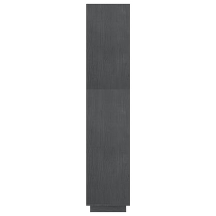 Bokhylla/Rumsavdelare grå 60x35x167 cm massiv furu
