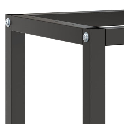 Ram för arbetsbänk svart och matt röd 210x50x79 cm metall