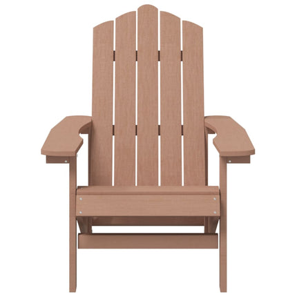 Adirondackstol HDPE brun