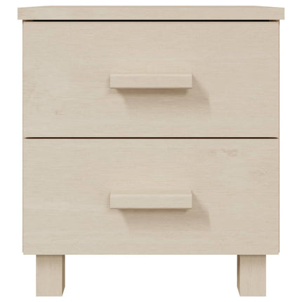 Sängbord HAMAR 2 st honungsbrun 40x35x44,5cm massivt trä
