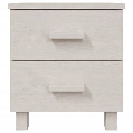Sängbord HAMAR 2 st vit 40x35x44,5 cm massivt trä
