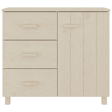 Skänk HAMAR honungsbrun 90x40x80 cm massiv furu