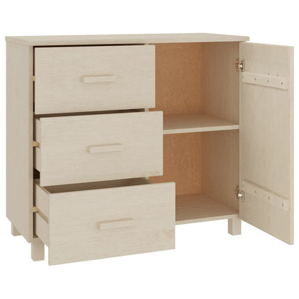 Skänk HAMAR honungsbrun 90x40x80 cm massiv furu
