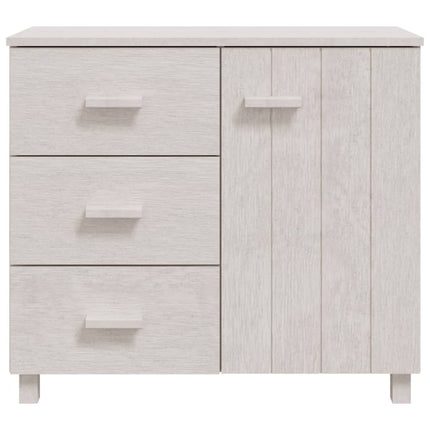 Skänk HAMAR vit 90x40x80 cm massiv furu