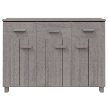 Skänk HAMAR ljusgrå 113x40x80 cm massiv furu
