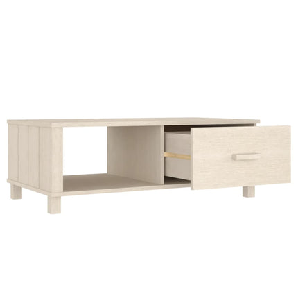 Soffbord HAMAR honungsbrun 100x55x35 cm massiv furu