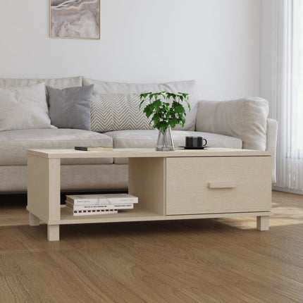 Soffbord HAMAR honungsbrun 100x55x35 cm massiv furu