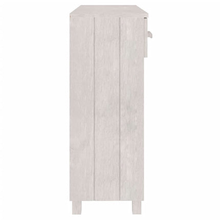 Konsolbord HAMAR vit 90x35x90 cm massiv furu