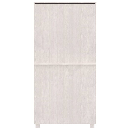 Garderob HAMAR vit 89x50x180 cm massiv furu