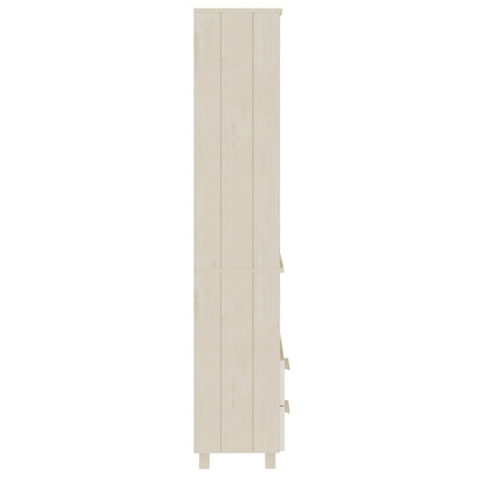 Högskåp HAMAR honungsbrun 60x35x180 cm massiv furu