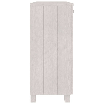 Skåp HAMAR vit 85x35x80 cm massiv furu