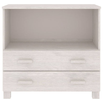 Byrå HAMAR vit 85x35x80 cm massiv furu