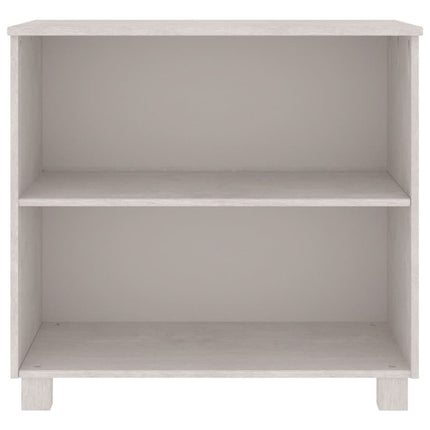 Skåp HAMAR vit 85x35x80 cm massiv furu