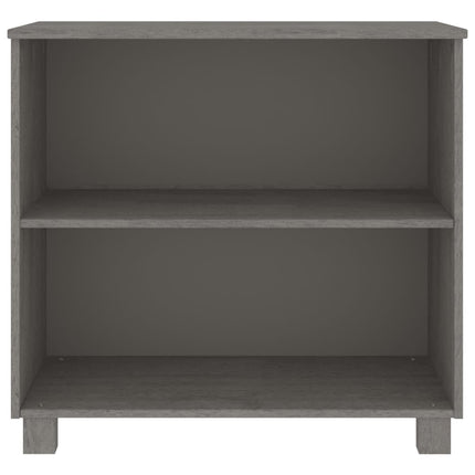 Byrå HAMAR ljusgrå 85x35x80 cm massiv furu