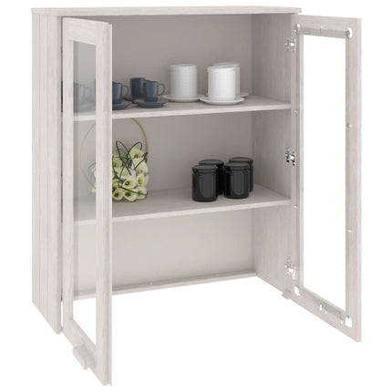 Överdel till högskåp HAMAR vit 85x35x100 cm massiv furu