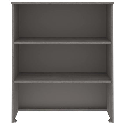 Överdel till högskåp HAMAR ljusgrå 85x35x100 cm massiv furu