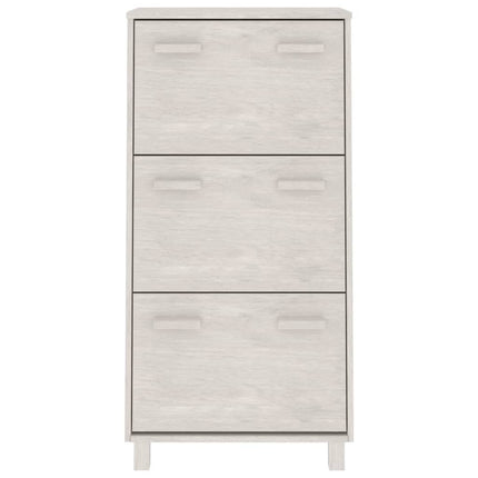 Skoskåp HAMAR vit 59,5x35x117 cm massiv furu