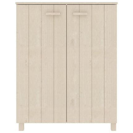 Skoskåp HAMAR honungsbrun 85x40x108 cm massiv furu