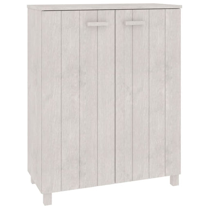 Skoskåp HAMAR vit 85x40x108 cm massiv furu