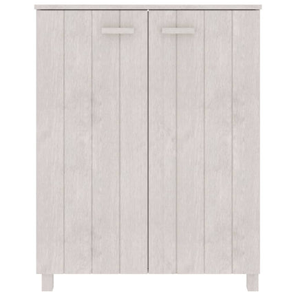Skoskåp HAMAR vit 85x40x108 cm massiv furu