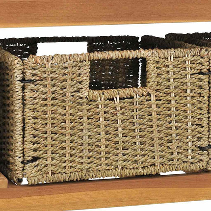 Handfatsbänk med gräddvita handfat massiv teak