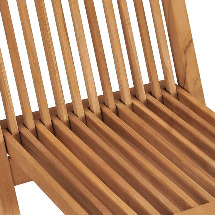 Hopfällbara trädgårdsstolar 6 st massiv teak