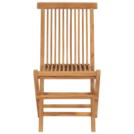 Hopfällbara trädgårdsstolar 8 st massiv teak