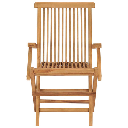 Hopfällbara trädgårdsstolar 6 st massiv teak