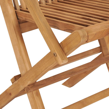 Hopfällbara trädgårdsstolar 8 st massiv teak