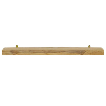 Vägghyllor 2 st 90x15x4 cm massivt teakträ
