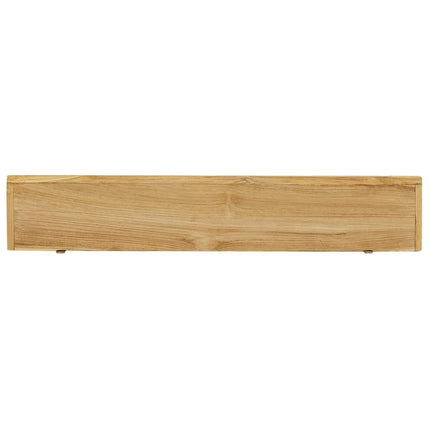 Vägghyllor 2 st 90x15x4 cm massivt teakträ