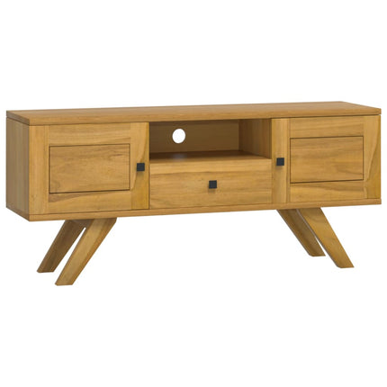 Tv-bänk 110x30x50 cm massiv teak