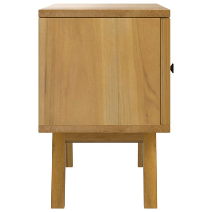 Tv-bänk 110x30x50 cm massiv teak